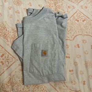 Carhartt Men's Light Gray/Blue Tee